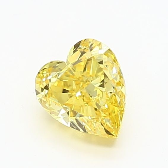 Loose Diamond - HEART 1.0ct Fancy Vivid Yellow VS1: Loose Diamond - HEART 1.0ct Fancy Vivid Yellow VS1 Source: This is a real non-mined Diamond that has been grown in a lab Shape: HEART Carats: 1.0 Color: Fancy Vivid Yellow Certification: IGI Video: