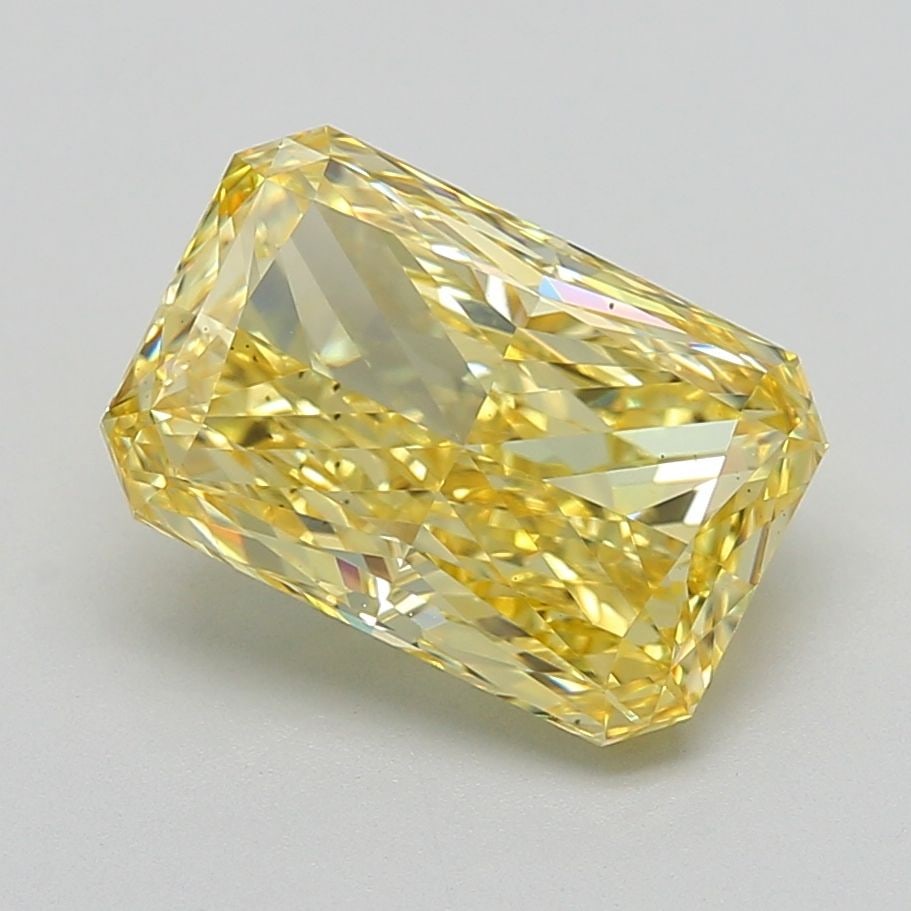 Loose Diamond - RADIANT 5.08ct Fancy Intense Yellow VS2: Loose Diamond - RADIANT 5.08ct Fancy Intense Yellow VS2 Source: This is a real non-mined Diamond that has been grown in a lab Shape: RADIANT Carats: 5.08 Color: Fancy Intense Yellow Certification: IGI