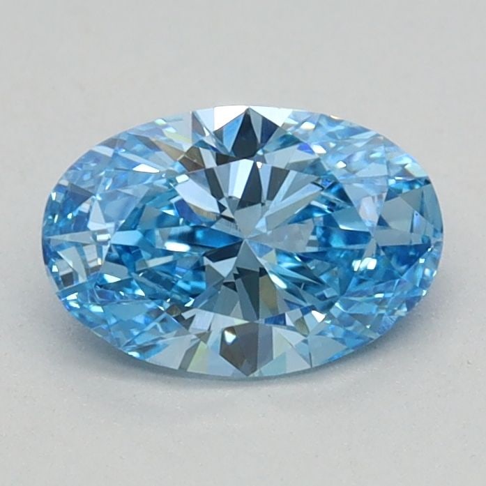 Loose Diamond - OVAL 0.57ct Fancy Vivid Blue VS1: Loose Diamond - OVAL 0.57ct Fancy Vivid Blue VS1 Source: This is a real non-mined Diamond that has been grown in a lab Shape: OVAL Carats: 0.57 Color: Fancy Vivid Blue Certification: IGI Video: