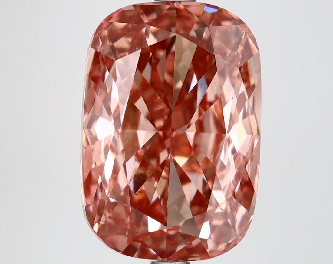 Loose Diamond - CUSHION MODIFIED 6.16ct Fancy Vivid Pink VS2: Loose Diamond - CUSHION MODIFIED 6.16ct Fancy Vivid Pink VS2 Source: This is a real non-mined Diamond that has been grown in a lab Shape: CUSHION MODIFIED Carats: 6.16 Color: Fancy Vivid Pink Certific