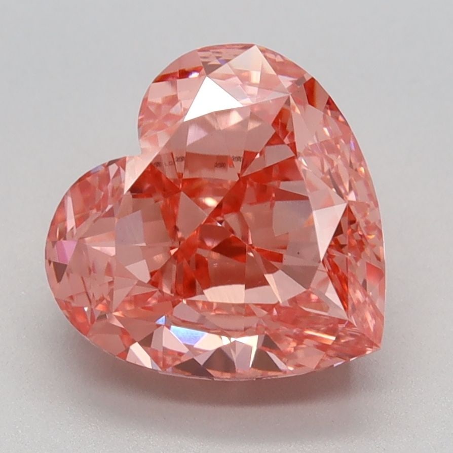 Loose Diamond - HEART 3.05ct Fancy Vivid Pink VS1: Loose Diamond - HEART 3.05ct Fancy Vivid Pink VS1 Source: This is a real non-mined Diamond that has been grown in a lab Shape: HEART Carats: 3.05 Color: Fancy Vivid Pink Certification: IGI Video: