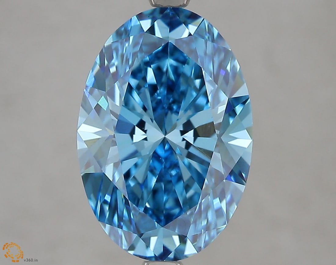 Loose Diamond - OVAL 4.0ct Fancy Vivid Blue VS1: Loose Diamond - OVAL 4.0ct Fancy Vivid Blue VS1 Source: This is a real non-mined Diamond that has been grown in a lab Shape: OVAL Carats: 4.0 Color: Fancy Vivid Blue Certification: IGI Video: