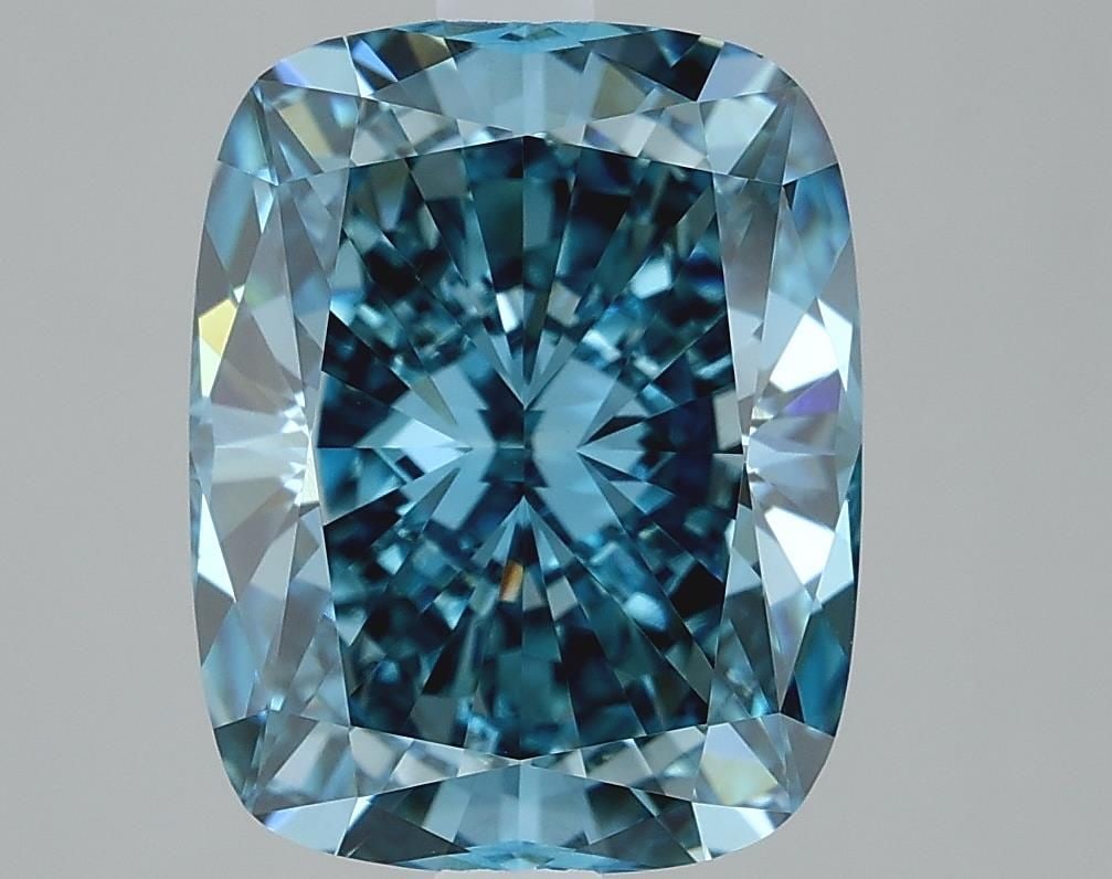 Loose Diamond - CUSHION BRILLIANT 3.09ct Fancy Vivid Blue VVS2: Loose Diamond - CUSHION BRILLIANT 3.09ct Fancy Vivid Blue VVS2 Source: This is a real non-mined Diamond that has been grown in a lab Shape: CUSHION BRILLIANT Carats: 3.09 Color: Fancy Vivid Blue Certi