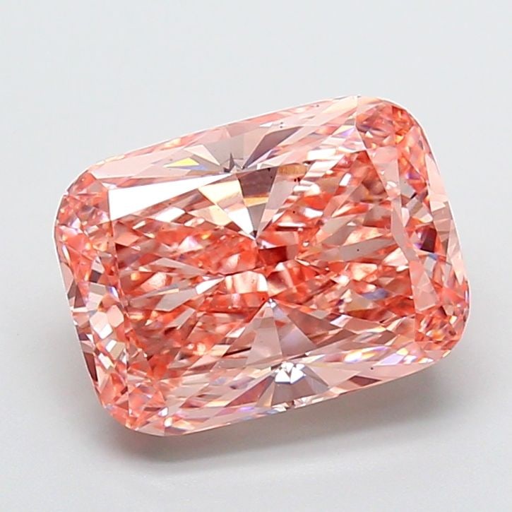 Loose Diamond - CUSHION MODIFIED 5.02ct Fancy Vivid Pink VS1: Loose Diamond - CUSHION MODIFIED 5.02ct Fancy Vivid Pink VS1 Source: This is a real non-mined Diamond that has been grown in a lab Shape: CUSHION MODIFIED Carats: 5.02 Color: Fancy Vivid Pink Certific