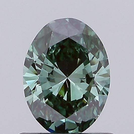 Loose Diamond - OVAL 0.54ct Fancy Vivid Green VS1: Loose Diamond - OVAL 0.54ct Fancy Vivid Green VS1 Source: This is a real non-mined Diamond that has been grown in a lab Shape: OVAL Carats: 0.54 Color: Fancy Vivid Green Certification: IGI Video:
