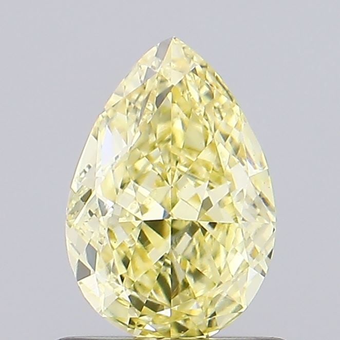 Loose Diamond - PEAR 0.89ct Fancy Intense Yellow VS1: Loose Diamond - PEAR 0.89ct Fancy Intense Yellow VS1 Source: This is a real non-mined Diamond that has been grown in a lab Shape: PEAR Carats: 0.89 Color: Fancy Intense Yellow Certification: IGI Video