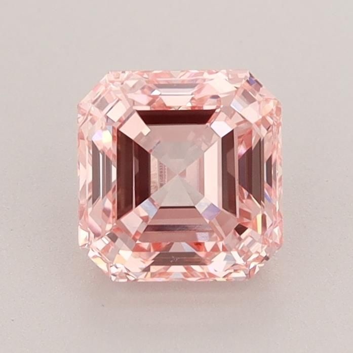 Loose Diamond - SQUARE EMERALD 1.29ct Fancy Intense Pink VS1 (1 of 1)