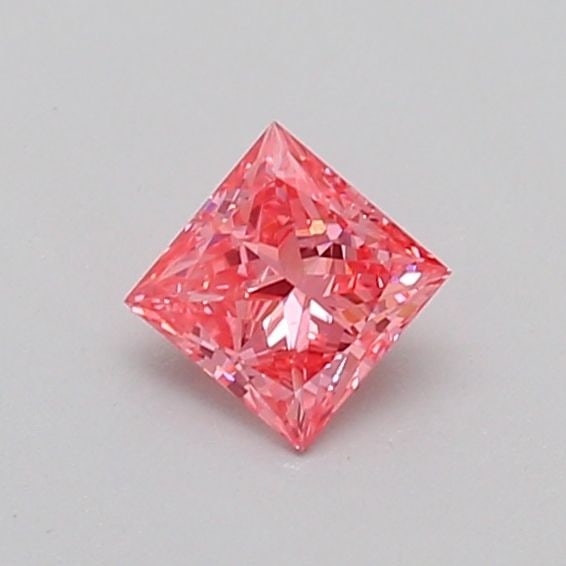 Loose Diamond - PRINCESS 0.31ct Fancy Vivid Pink SI1: Loose Diamond - PRINCESS 0.31ct Fancy Vivid Pink SI1 Source: This is a real non-mined Diamond that has been grown in a lab Shape: PRINCESS Carats: 0.31 Color: Fancy Vivid Pink Certification: IGI Video
