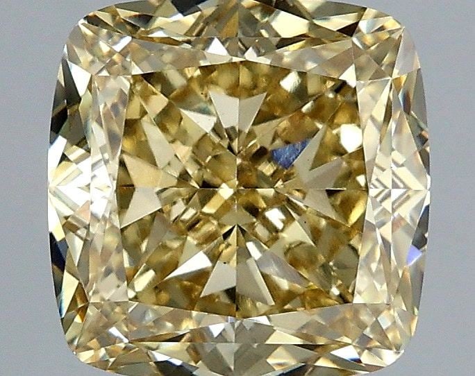Loose Diamond - CUSHION MODIFIED 3.06ct Fancy Yellow VS1: Loose Diamond - CUSHION MODIFIED 3.06ct Fancy Yellow VS1 Source: This is a real non-mined Diamond that has been grown in a lab Shape: CUSHION MODIFIED Carats: 3.06 Color: Fancy Yellow Certification: I
