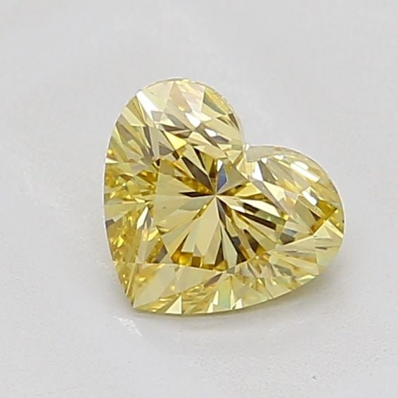 Loose Diamond - HEART 1.03ct Fancy Intense Yellow VS1: Loose Diamond - HEART 1.03ct Fancy Intense Yellow VS1 Source: This is a real non-mined Diamond that has been grown in a lab Shape: HEART Carats: 1.03 Color: Fancy Intense Yellow Certification: IGI Vid