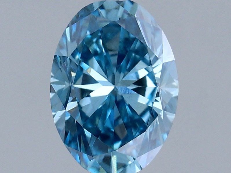 Loose Diamond - OVAL 0.46ct Fancy Vivid Blue VS1: Loose Diamond - OVAL 0.46ct Fancy Vivid Blue VS1 Source: This is a real non-mined Diamond that has been grown in a lab Shape: OVAL Carats: 0.46 Color: Fancy Vivid Blue Certification: IGI Video: