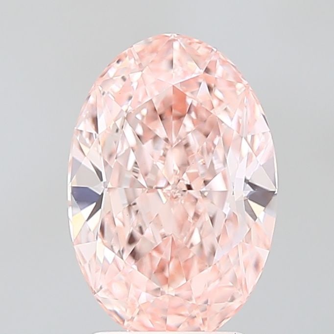 Loose Diamond - OVAL 2.84ct Fancy Vivid Pink VVS2: Loose Diamond - OVAL 2.84ct Fancy Vivid Pink VVS2 Source: This is a real non-mined Diamond that has been grown in a lab Shape: OVAL Carats: 2.84 Color: Fancy Vivid Pink Certification: IGI Video: