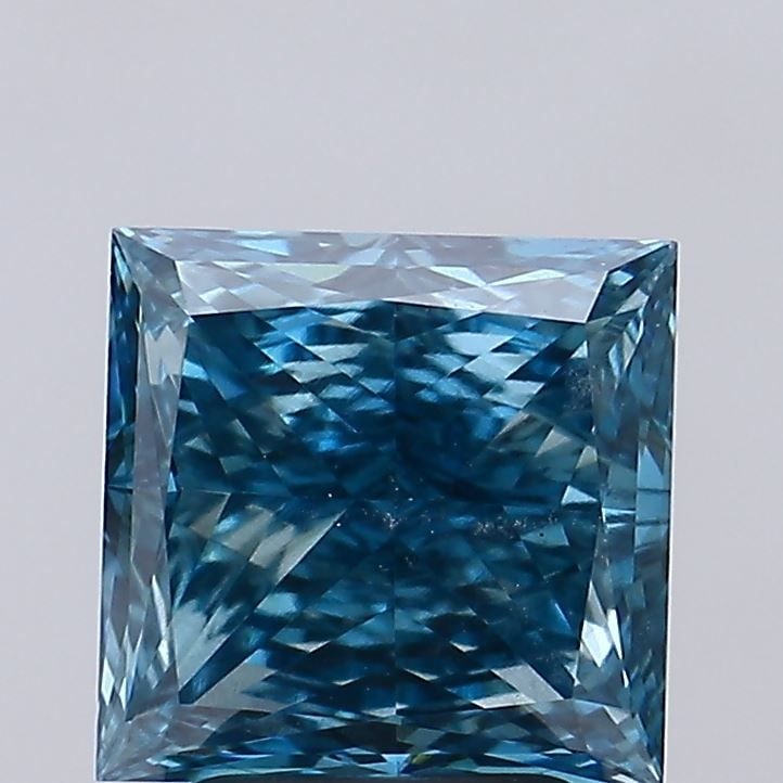 Loose Diamond - PRINCESS 2.49ct Fancy Vivid Blue VS2: Loose Diamond - PRINCESS 2.49ct Fancy Vivid Blue VS2 Source: This is a real non-mined Diamond that has been grown in a lab Shape: PRINCESS Carats: 2.49 Color: Fancy Vivid Blue Certification: NONE Vide