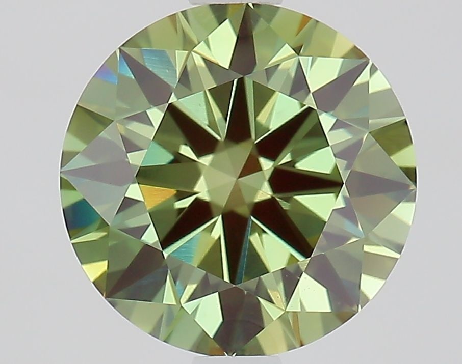 Ideal Loose Diamond - ROUND 2.03ct Fancy Vivid Green VS1: Ideal Loose Diamond - ROUND 2.03ct Fancy Vivid Green VS1 Source: This is a real non-mined Diamond that has been grown in a lab Shape: ROUND Carats: 2.03 Color: Fancy Vivid Green Certification: IGI Vid