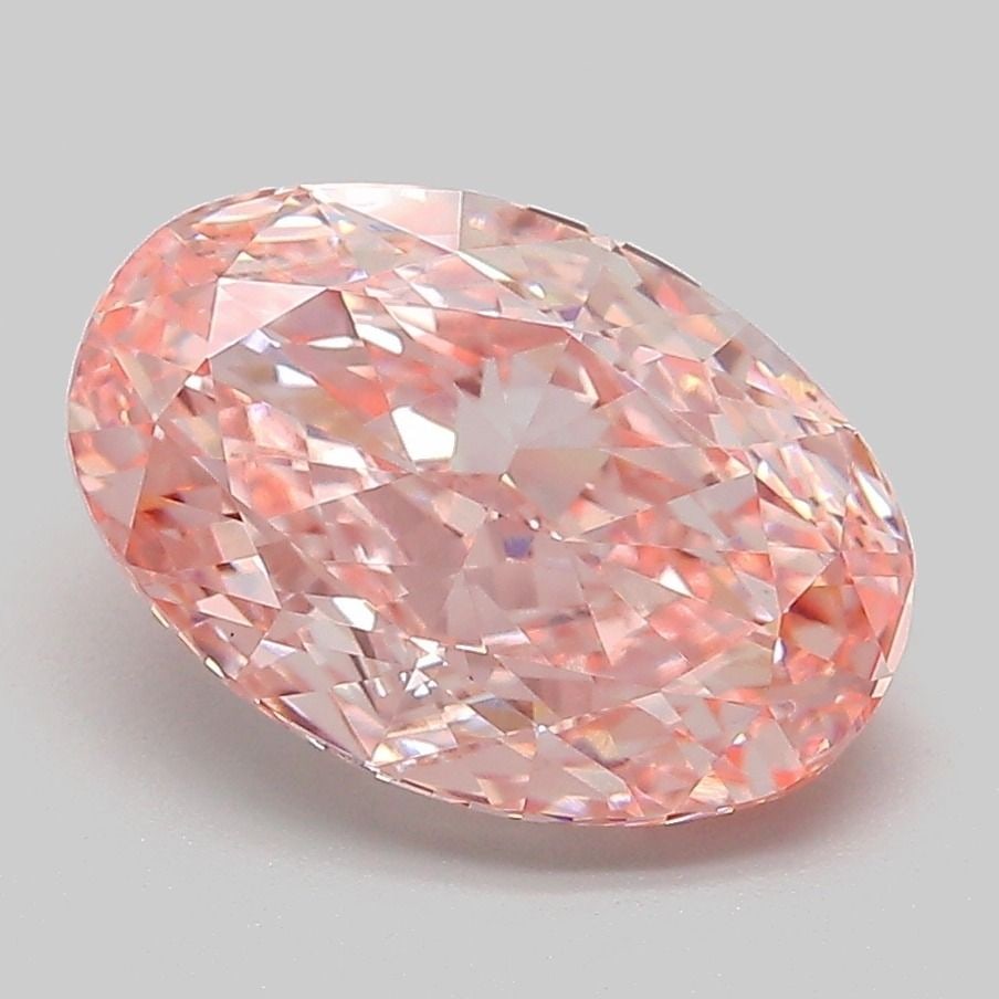Loose Diamond - OVAL 3.08ct Fancy Vivid Pink VS1: Loose Diamond - OVAL 3.08ct Fancy Vivid Pink VS1 Source: This is a real non-mined Diamond that has been grown in a lab Shape: OVAL Carats: 3.08 Color: Fancy Vivid Pink Certification: IGI Video: