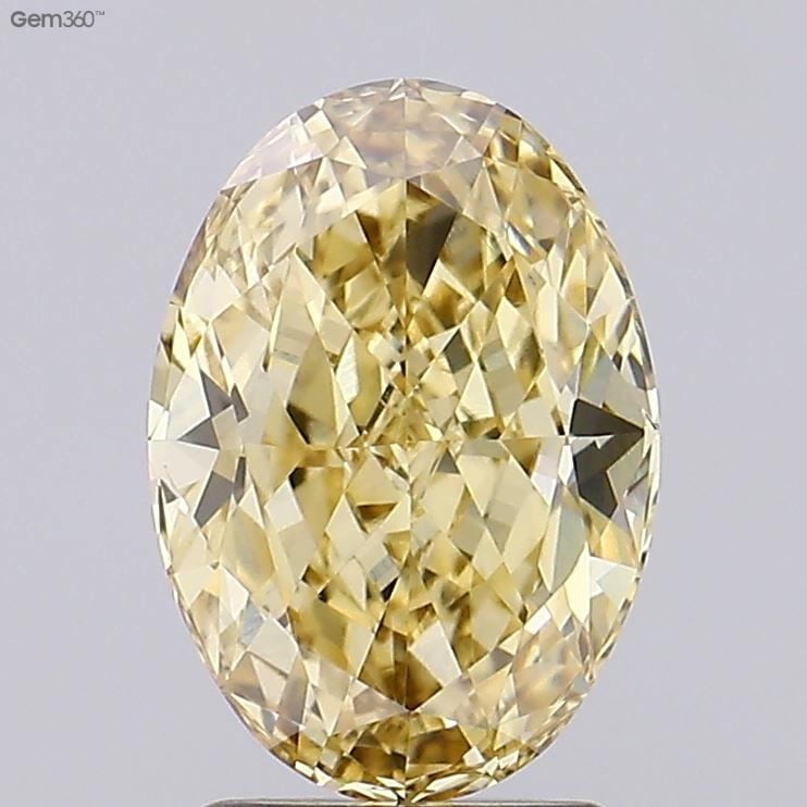 Loose Diamond - OVAL 2.5ct Fancy Intense Yellow VS1: Loose Diamond - OVAL 2.5ct Fancy Intense Yellow VS1 Source: This is a real non-mined Diamond that has been grown in a lab Shape: OVAL Carats: 2.5 Color: Fancy Intense Yellow Certification: IGI Video: