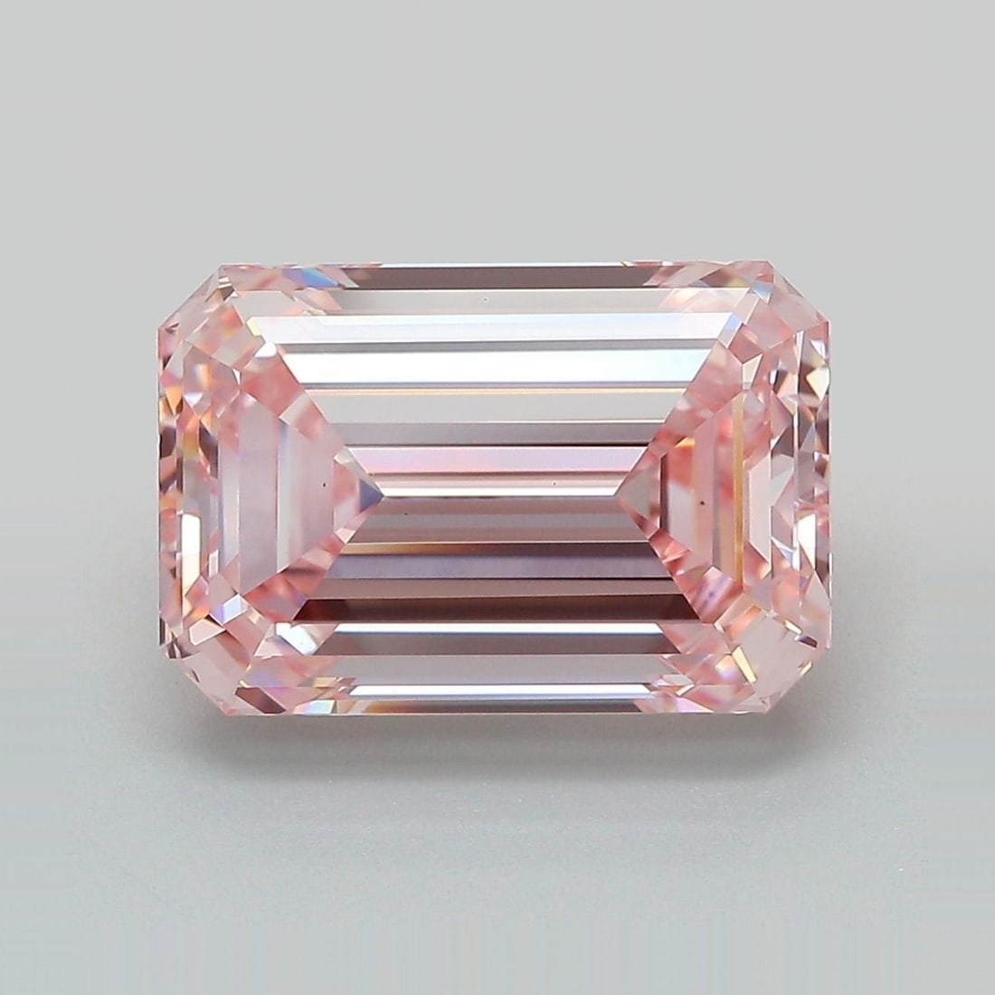 Loose Diamond - EMERALD 6.53ct Fancy Intense Pink VS1: Loose Diamond - EMERALD 6.53ct Fancy Intense Pink VS1 Source: This is a real non-mined Diamond that has been grown in a lab Shape: EMERALD Carats: 6.53 Color: Fancy Intense Pink Certification: IGI
