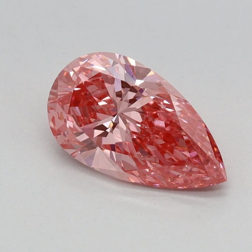 Loose Diamond - PEAR 0.72ct Fancy Vivid Pink VS1: Loose Diamond - PEAR 0.72ct Fancy Vivid Pink VS1 Source: This is a real non-mined Diamond that has been grown in a lab Shape: PEAR Carats: 0.72 Color: Fancy Vivid Pink Certification: IGI Video: