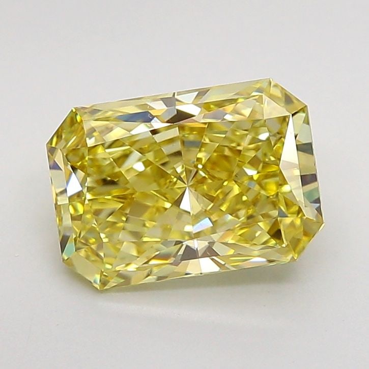 Loose Diamond - RADIANT 1.83ct Fancy Vivid Yellow VS2: Loose Diamond - RADIANT 1.83ct Fancy Vivid Yellow VS2 Source: This is a real non-mined Diamond that has been grown in a lab Shape: RADIANT Carats: 1.83 Color: Fancy Vivid Yellow Certification: IGI Vid