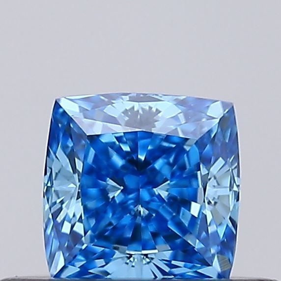 Loose Diamond - CUSHION MODIFIED 0.27ct Fancy Vivid Blue VVS2: Loose Diamond - CUSHION MODIFIED 0.27ct Fancy Vivid Blue VVS2 Source: This is a real non-mined Diamond that has been grown in a lab Shape: CUSHION MODIFIED Carats: 0.27 Color: Fancy Vivid Blue Certifi