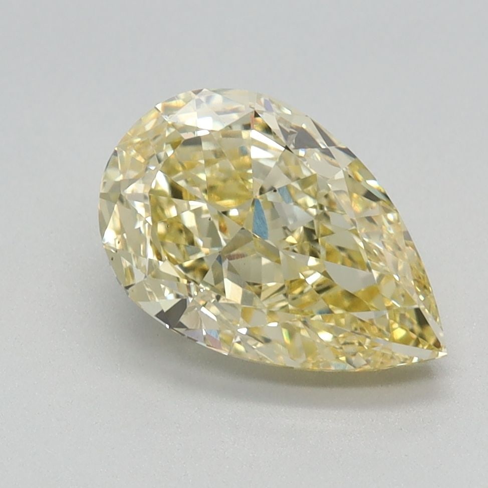 Loose Diamond - PEAR 1.71ct Fancy Intense Yellow VS2: Loose Diamond - PEAR 1.71ct Fancy Intense Yellow VS2 Source: This is a real non-mined Diamond that has been grown in a lab Shape: PEAR Carats: 1.71 Color: Fancy Intense Yellow Certification: IGI Video