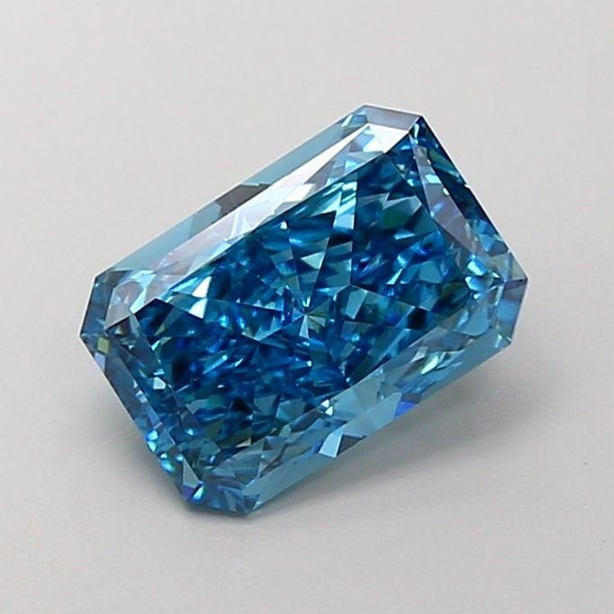 Loose Diamond - RADIANT 2.97ct Fancy Vivid Blue VS1: Loose Diamond - RADIANT 2.97ct Fancy Vivid Blue VS1 Source: This is a real non-mined Diamond that has been grown in a lab Shape: RADIANT Carats: 2.97 Color: Fancy Vivid Blue Certification: IGI Video: