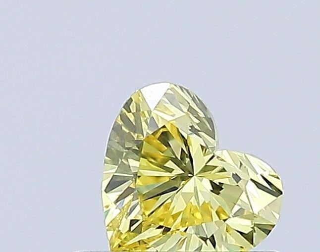 Loose Diamond - HEART 0.39ct Fancy Vivid Yellow VVS2: Loose Diamond - HEART 0.39ct Fancy Vivid Yellow VVS2 Source: This is a real non-mined Diamond that has been grown in a lab Shape: HEART Carats: 0.39 Color: Fancy Vivid Yellow Certification: IGI Video: