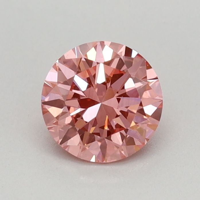 Loose Diamond - ROUND 0.49ct Fancy Vivid Pink VS1: Loose Diamond - ROUND 0.49ct Fancy Vivid Pink VS1 Source: This is a real non-mined Diamond that has been grown in a lab Shape: ROUND Carats: 0.49 Color: Fancy Vivid Pink Certification: IGI Video: