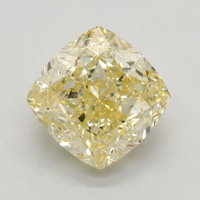 Loose Diamond - CUSHION MODIFIED 1.71ct Fancy Yellow VVS2: Loose Diamond - CUSHION MODIFIED 1.71ct Fancy Yellow VVS2 Source: This is a real non-mined Diamond that has been grown in a lab Shape: CUSHION MODIFIED Carats: 1.71 Color: Fancy Yellow Certification: 
