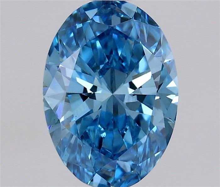 Loose Diamond - OVAL 0.53ct Fancy Vivid Blue VS1: Loose Diamond - OVAL 0.53ct Fancy Vivid Blue VS1 Source: This is a real non-mined Diamond that has been grown in a lab Shape: OVAL Carats: 0.53 Color: Fancy Vivid Blue Certification: IGI Video: