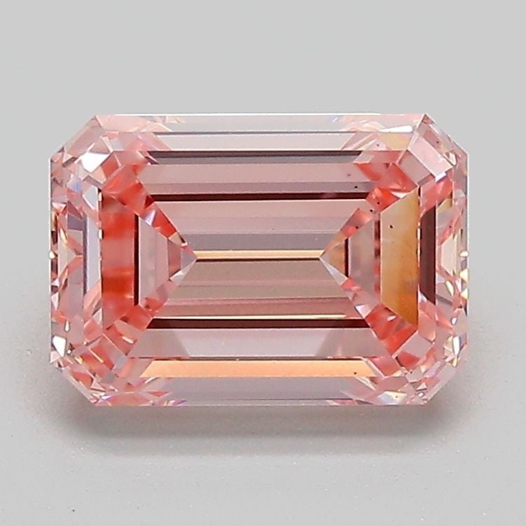 Loose Diamond - EMERALD 2.01ct Fancy Intense Pink VS2: Loose Diamond - EMERALD 2.01ct Fancy Intense Pink VS2 Source: This is a real non-mined Diamond that has been grown in a lab Shape: EMERALD Carats: 2.01 Color: Fancy Intense Pink Certification: IGI Vid