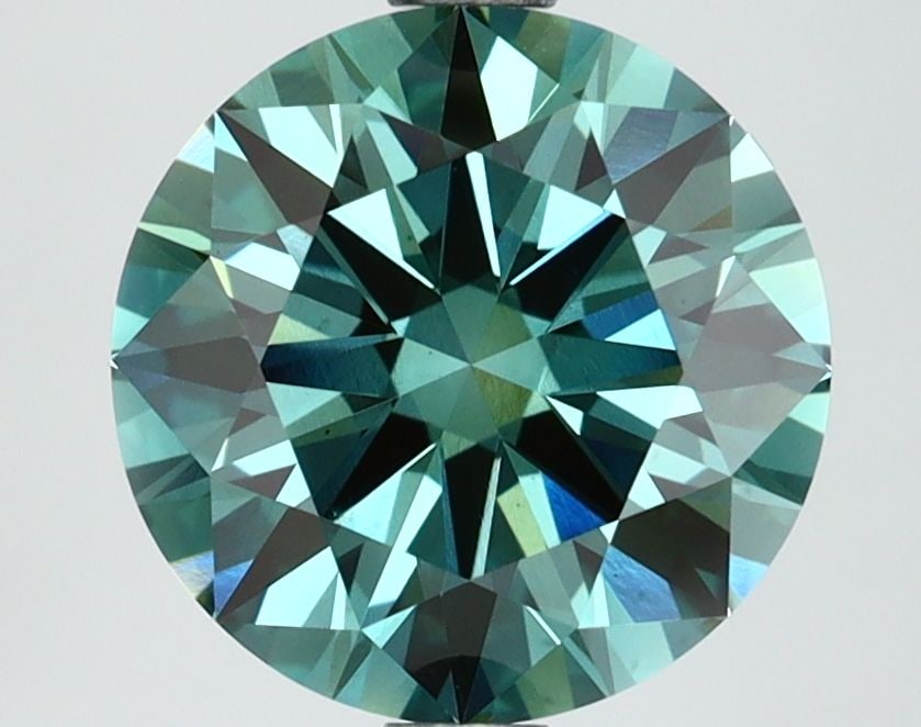 Ideal Loose Diamond - ROUND 2.63ct Fancy Vivid Green VS1: Ideal Loose Diamond - ROUND 2.63ct Fancy Vivid Green VS1 Source: This is a real non-mined Diamond that has been grown in a lab Shape: ROUND Carats: 2.63 Color: Fancy Vivid Green Certification: IGI