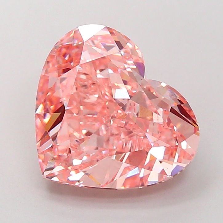 Loose Diamond - HEART 6.01ct Fancy Vivid Pink VS1: Loose Diamond - HEART 6.01ct Fancy Vivid Pink VS1 Source: This is a real non-mined Diamond that has been grown in a lab Shape: HEART Carats: 6.01 Color: Fancy Vivid Pink Certification: IGI Video:
