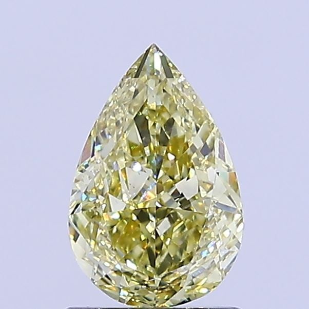 Loose Diamond - PEAR 1.08ct Fancy Intense Yellow VS2: Loose Diamond - PEAR 1.08ct Fancy Intense Yellow VS2 Source: This is a real non-mined Diamond that has been grown in a lab Shape: PEAR Carats: 1.08 Color: Fancy Intense Yellow Certification: IGI Video