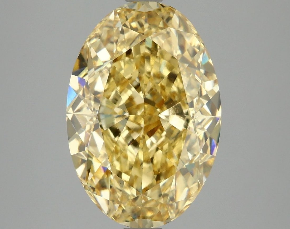 Loose Diamond - OVAL 5.1ct Fancy Vivid Yellow VS1 (1 of 1)