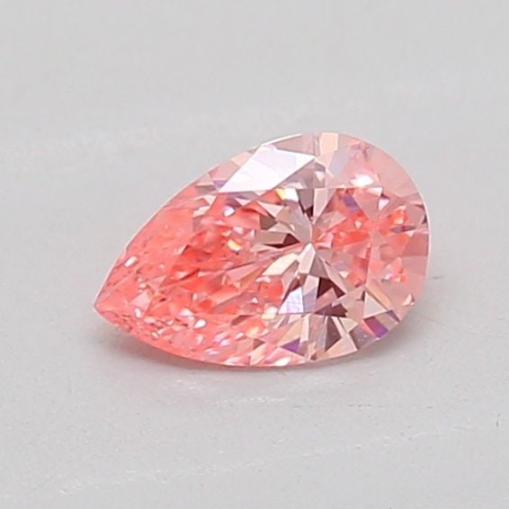 Loose Diamond - PEAR 0.23ct Fancy Vivid Pink VS1: Loose Diamond - PEAR 0.23ct Fancy Vivid Pink VS1 Source: This is a real non-mined Diamond that has been grown in a lab Shape: PEAR Carats: 0.23 Color: Fancy Vivid Pink Certification: IGI The Diamond D