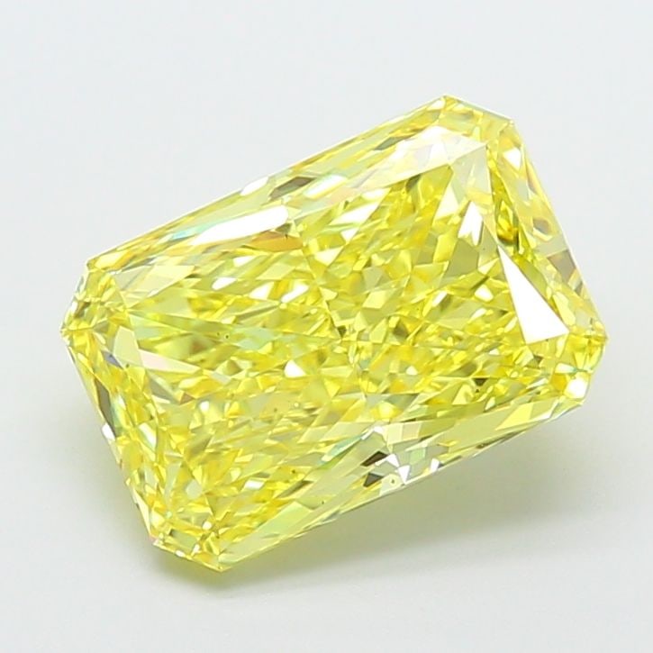 Loose Diamond - RADIANT 4.73ct Fancy Vivid Yellow VS2: Loose Diamond - RADIANT 4.73ct Fancy Vivid Yellow VS2 Source: This is a real non-mined Diamond that has been grown in a lab Shape: RADIANT Carats: 4.73 Color: Fancy Vivid Yellow Certification: IGI