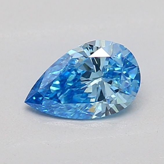 Loose Diamond - PEAR 0.23ct Fancy Vivid Blue VS2: Loose Diamond - PEAR 0.23ct Fancy Vivid Blue VS2 Source: This is a real non-mined Diamond that has been grown in a lab Shape: PEAR Carats: 0.23 Color: Fancy Vivid Blue Certification: IGI The Diamond D
