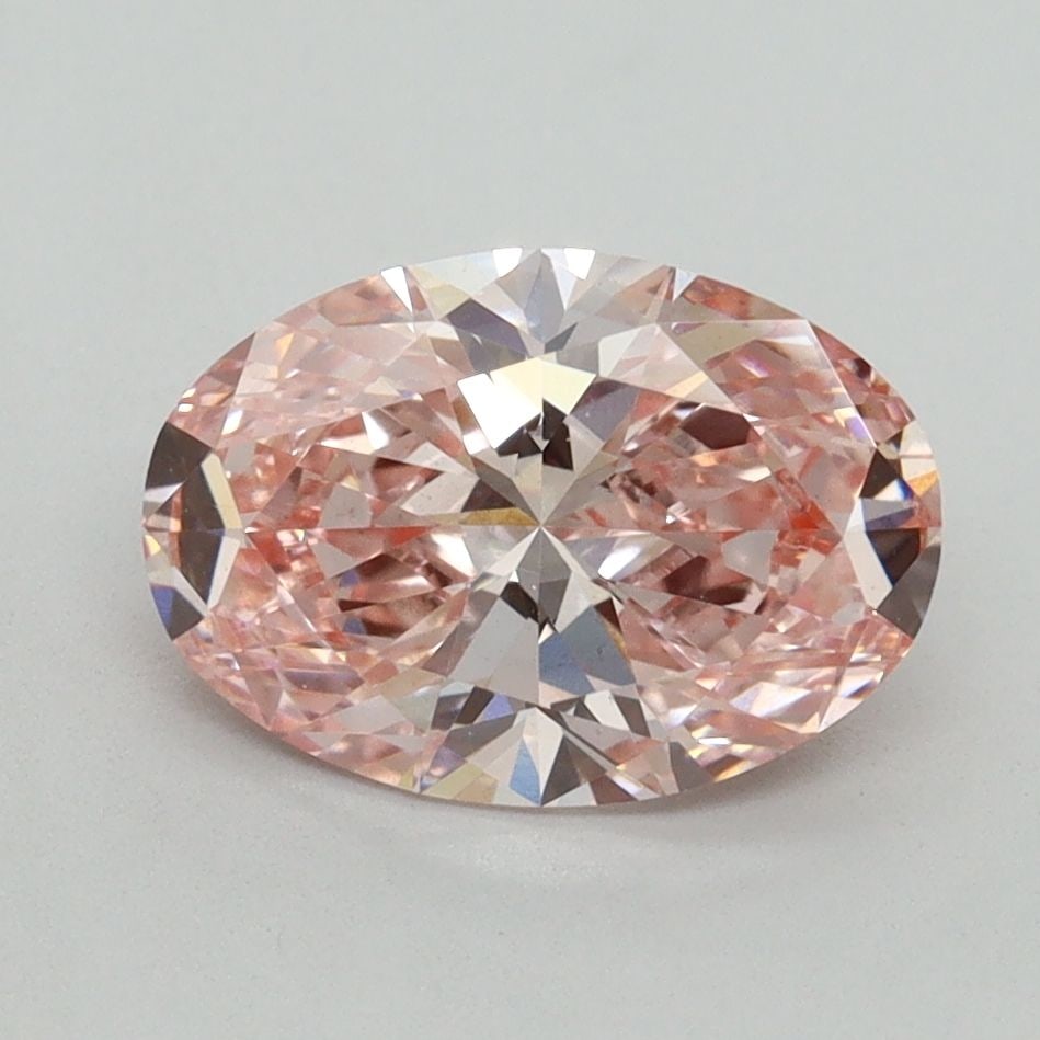 Loose Diamond - OVAL 1.79ct Fancy Vivid Pink VS1: Loose Diamond - OVAL 1.79ct Fancy Vivid Pink VS1 Source: This is a real non-mined Diamond that has been grown in a lab Shape: OVAL Carats: 1.79 Color: Fancy Vivid Pink Certification: IGI Video: