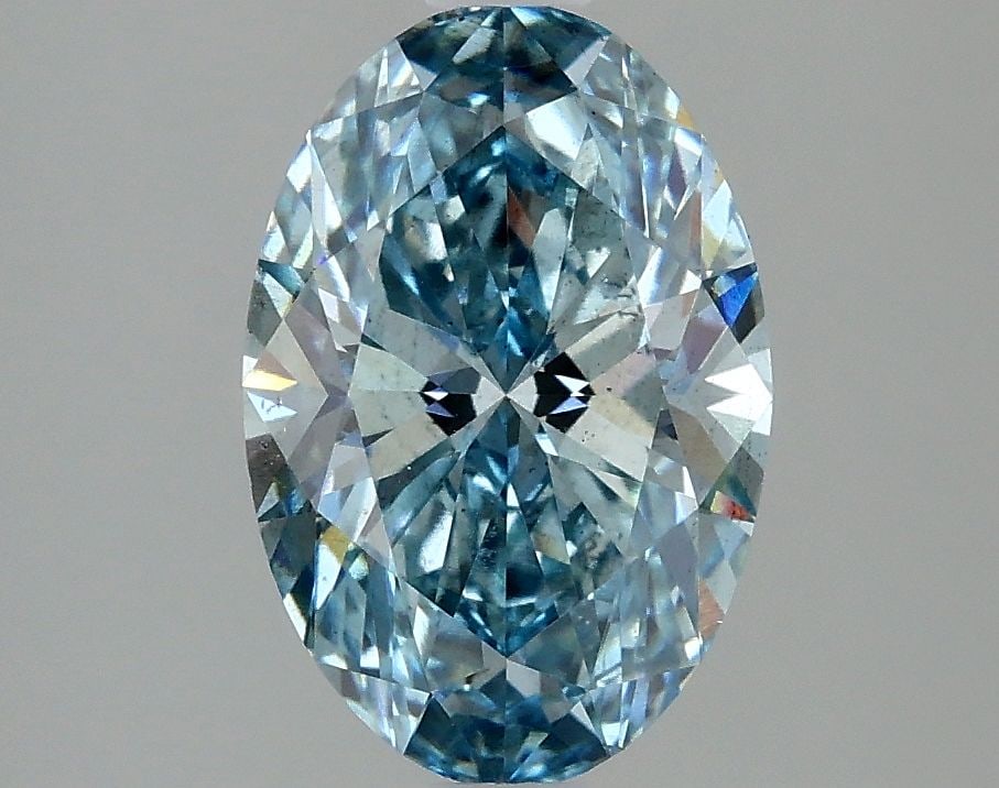 Loose Diamond - OVAL 2.02ct Fancy Vivid Blue SI1: Loose Diamond - OVAL 2.02ct Fancy Vivid Blue SI1 Source: This is a real non-mined Diamond that has been grown in a lab Shape: OVAL Carats: 2.02 Color: Fancy Vivid Blue Certification: IGI Video:
