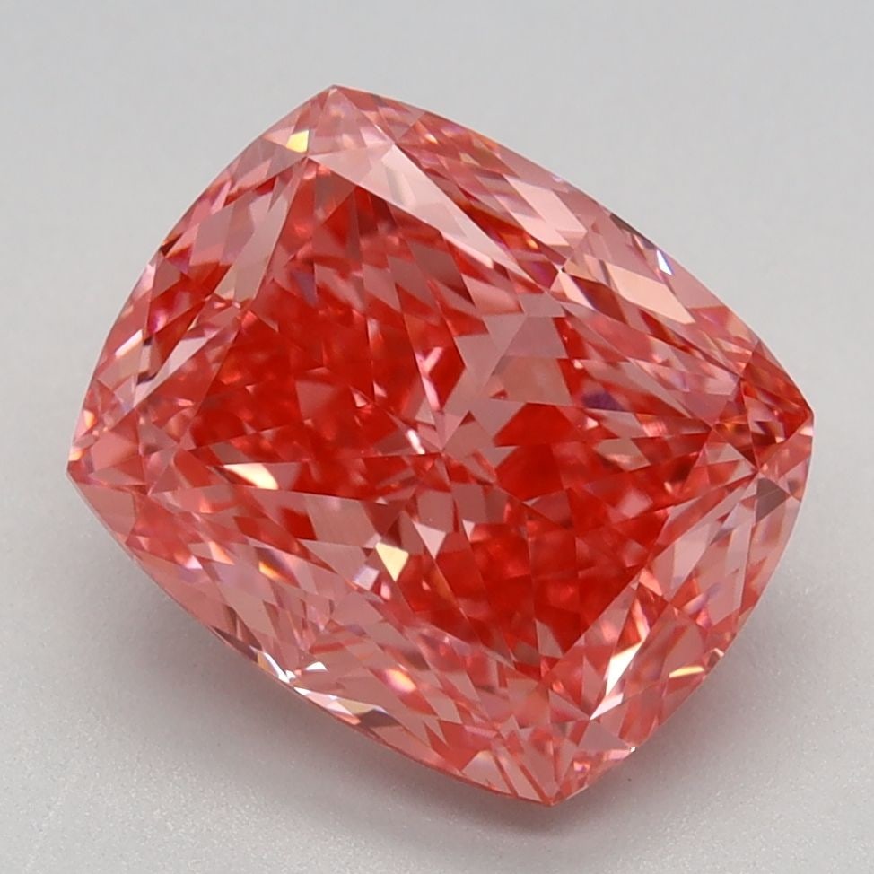 Loose Diamond - CUSHION MODIFIED 3.2ct Fancy Vivid Pink VVS2: Loose Diamond - CUSHION MODIFIED 3.2ct Fancy Vivid Pink VVS2 Source: This is a real non-mined Diamond that has been grown in a lab Shape: CUSHION MODIFIED Carats: 3.2 Color: Fancy Vivid Pink Certifica