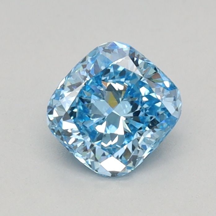 Loose Diamond - CUSHION BRILLIANT 0.44ct Fancy Vivid Blue VS1: Loose Diamond - CUSHION BRILLIANT 0.44ct Fancy Vivid Blue VS1 Source: This is a real non-mined Diamond that has been grown in a lab Shape: CUSHION BRILLIANT Carats: 0.44 Color: Fancy Vivid Blue Certif
