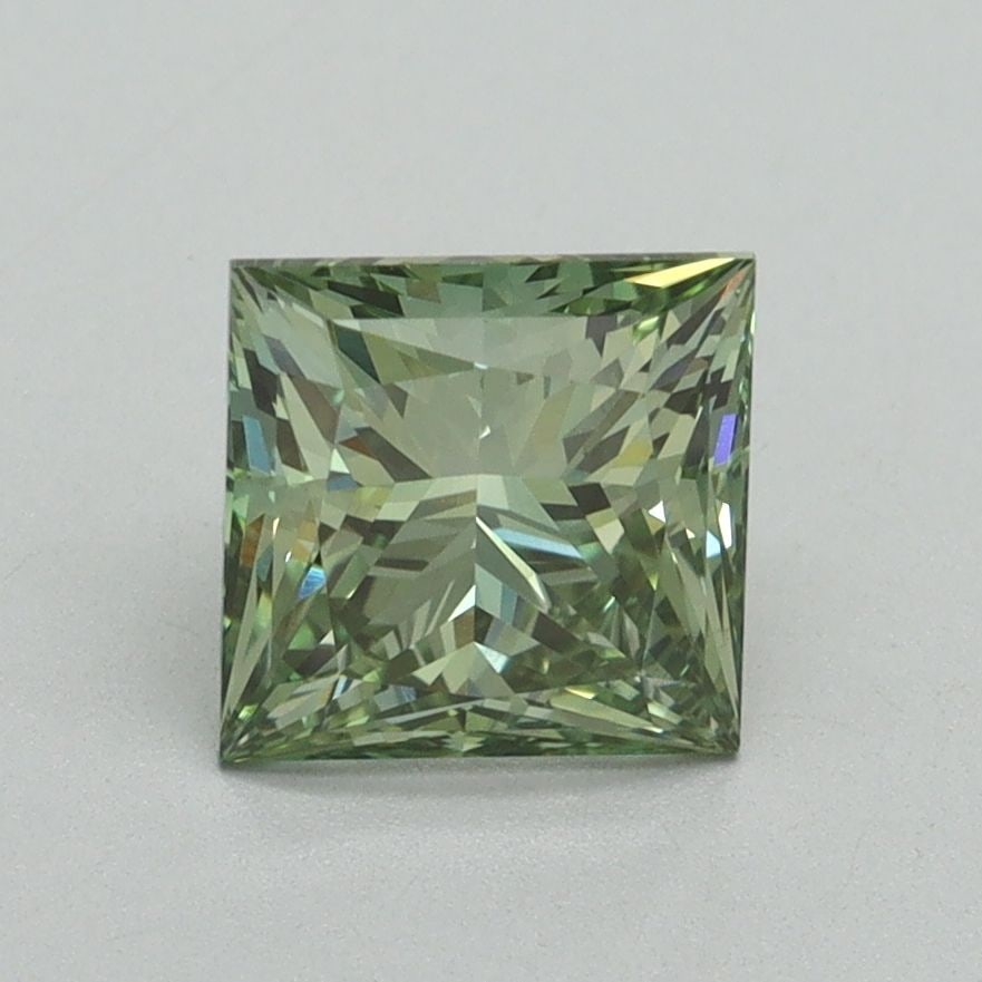 Loose Diamond - PRINCESS 1.57ct Fancy Vivid Green VS1: Loose Diamond - PRINCESS 1.57ct Fancy Vivid Green VS1 Source: This is a real non-mined Diamond that has been grown in a lab Shape: PRINCESS Carats: 1.57 Color: Fancy Vivid Green Certification: IGI