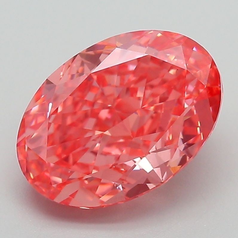Loose Diamond - OVAL 3.19ct Fancy Vivid Pink VS1: Loose Diamond - OVAL 3.19ct Fancy Vivid Pink VS1 Source: This is a real non-mined Diamond that has been grown in a lab Shape: OVAL Carats: 3.19 Color: Fancy Vivid Pink Certification: IGI Video: