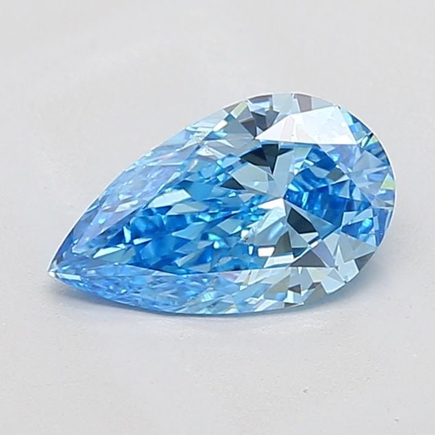 Loose Diamond - PEAR 1.04ct Fancy Vivid Blue VS2: Loose Diamond - PEAR 1.04ct Fancy Vivid Blue VS2 Source: This is a real non-mined Diamond that has been grown in a lab Shape: PEAR Carats: 1.04 Color: Fancy Vivid Blue Certification: IGI The Diamond D