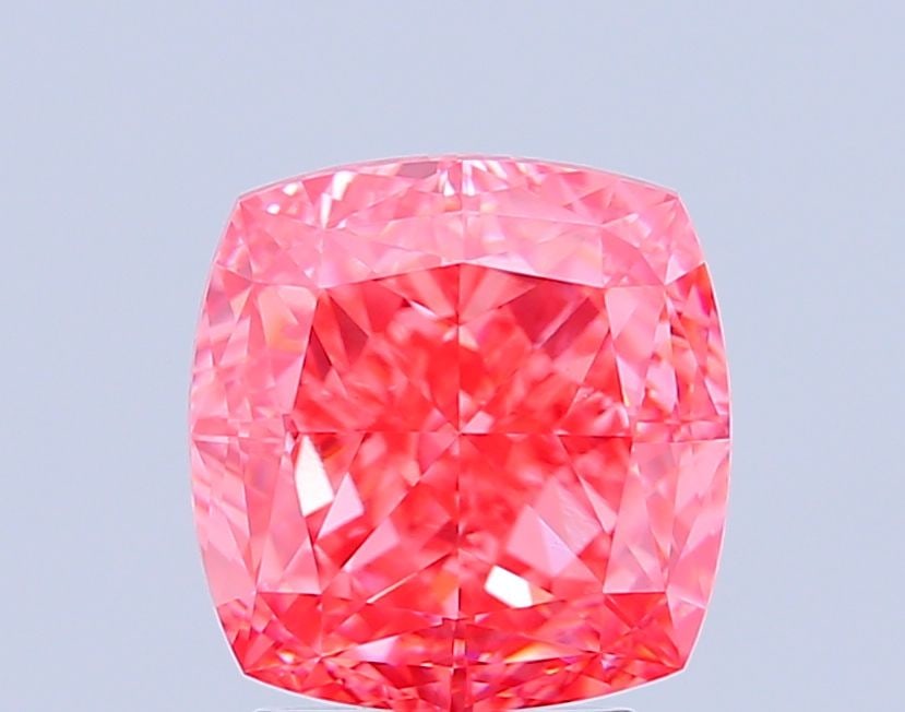 Loose Diamond - CUSHION MODIFIED 4.04ct Fancy Vivid Pink VS1: Loose Diamond - CUSHION MODIFIED 4.04ct Fancy Vivid Pink VS1 Source: This is a real non-mined Diamond that has been grown in a lab Shape: CUSHION MODIFIED Carats: 4.04 Color: Fancy Vivid Pink Certific