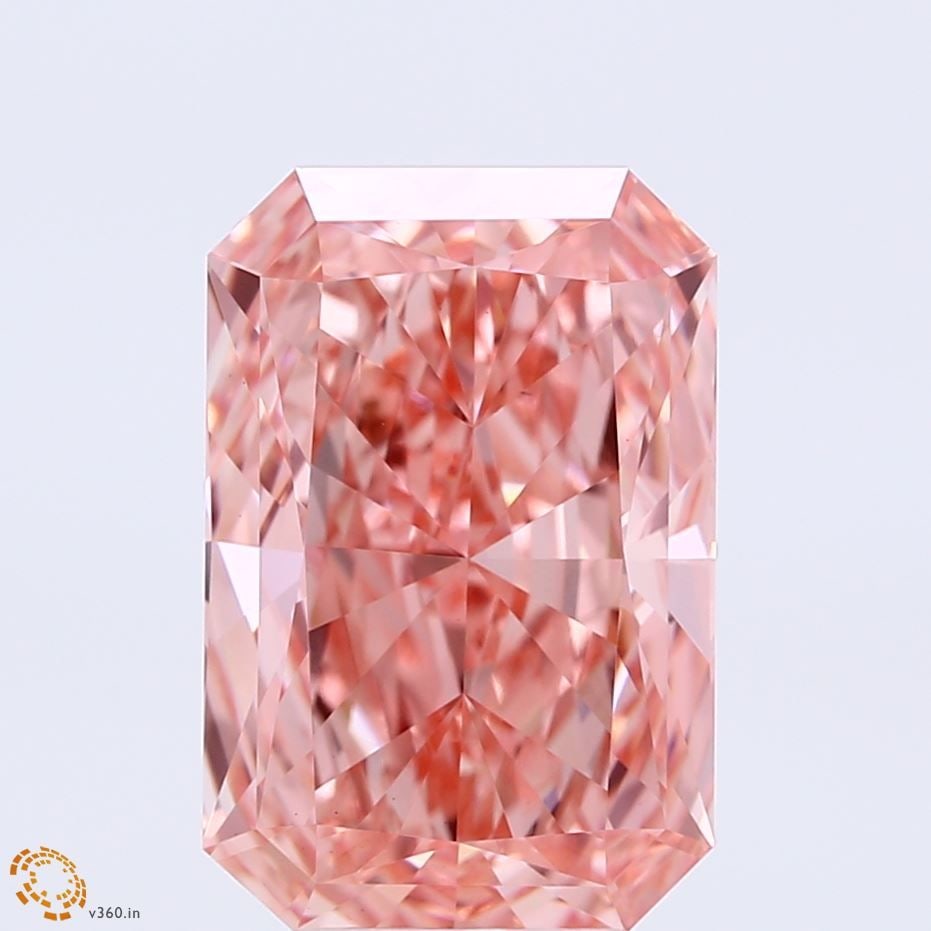 Loose Diamond - RADIANT 5.0ct Fancy Vivid Pink VS1: Loose Diamond - RADIANT 5.0ct Fancy Vivid Pink VS1 Source: This is a real non-mined Diamond that has been grown in a lab Shape: RADIANT Carats: 5.0 Color: Fancy Vivid Pink Certification: IGI Video: