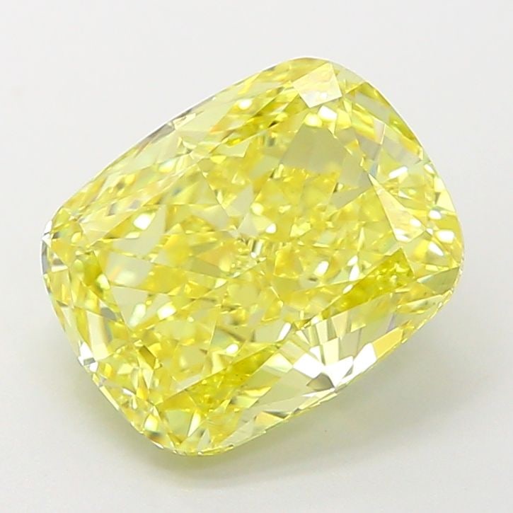 Loose Diamond - CUSHION MODIFIED 3.6ct Fancy Vivid Yellow VS2: Loose Diamond - CUSHION MODIFIED 3.6ct Fancy Vivid Yellow VS2 Source: This is a real non-mined Diamond that has been grown in a lab Shape: CUSHION MODIFIED Carats: 3.6 Color: Fancy Vivid Yellow Certif