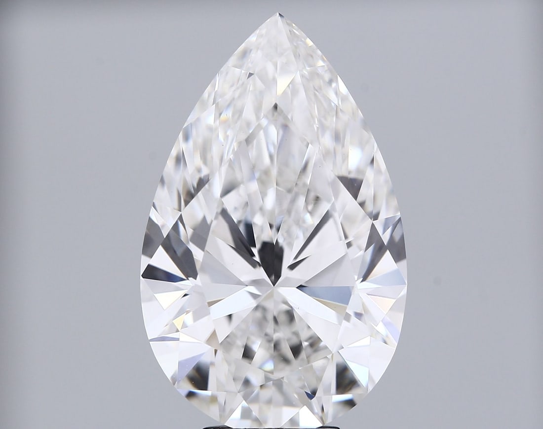 Loose Diamond - PEAR 11.03ct F VVS2: Loose Diamond - PEAR 11.03ct F VVS2 Source: This is a real non-mined Diamond that has been grown in a lab Shape: PEAR Carats: 11.03 Color: F Clarity: VVS2 Certification: IGI Video: