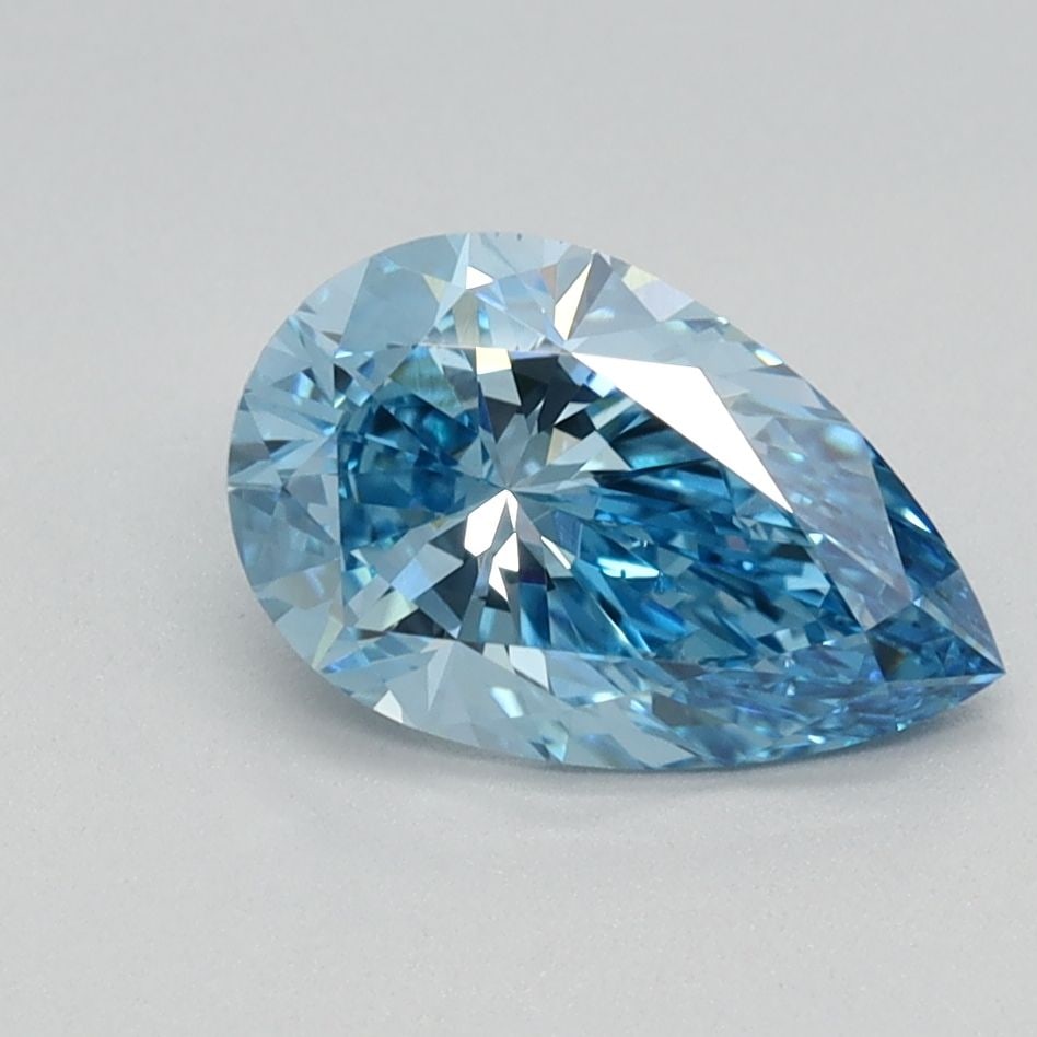 Loose Diamond - PEAR 1.1ct Fancy Vivid Blue VS1: Loose Diamond - PEAR 1.1ct Fancy Vivid Blue VS1 Source: This is a real non-mined Diamond that has been grown in a lab Shape: PEAR Carats: 1.1 Color: Fancy Vivid Blue Certification: IGI Video: